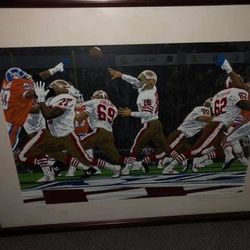 49ers Vs Denver Litho By Rick Rush