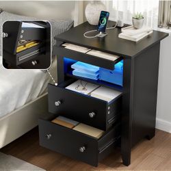 Nightstand with charging station