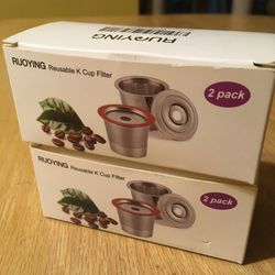 Ruoying reusable k-cup filters 2 pack