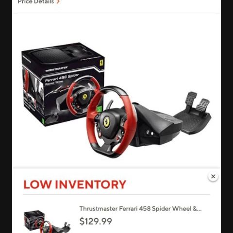 Thrustmaster 480 Thrustmaster Steering Wheel For PCs/Xbox's and Playstation's for Sale ...