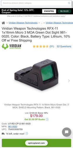 Red dot rfx 11