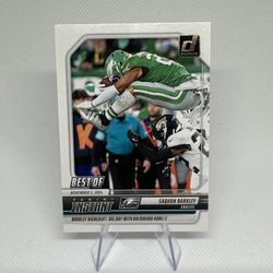 SAQUAN BARKLEY - 2025 Donruss BACKWARD HURDLE INSTANT BEST OF #INS-SBY Eagles