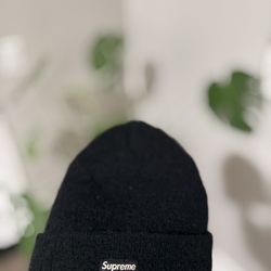 Supreme Mohair Black Beanie Used 3x Only 