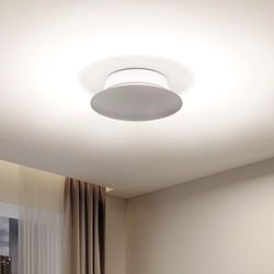 Homelist YX1 4300LM(60W) Indirect Lighting Ceiling Light, Compact 8" Flush Mount Ceiling Light, Dual-Core Eye Protection Ceiling Light Fixture, CRI 97