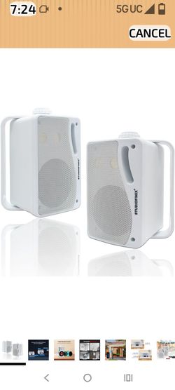 3.5-in 3-way indoor outdoor speakers 200 Watts