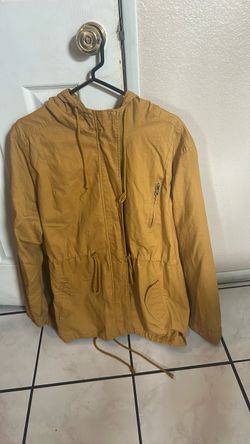 Ambiance Apparel Mustard Yellow Hooded Parka Jacket 3X