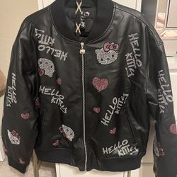 Hello kitty  leather Jacket