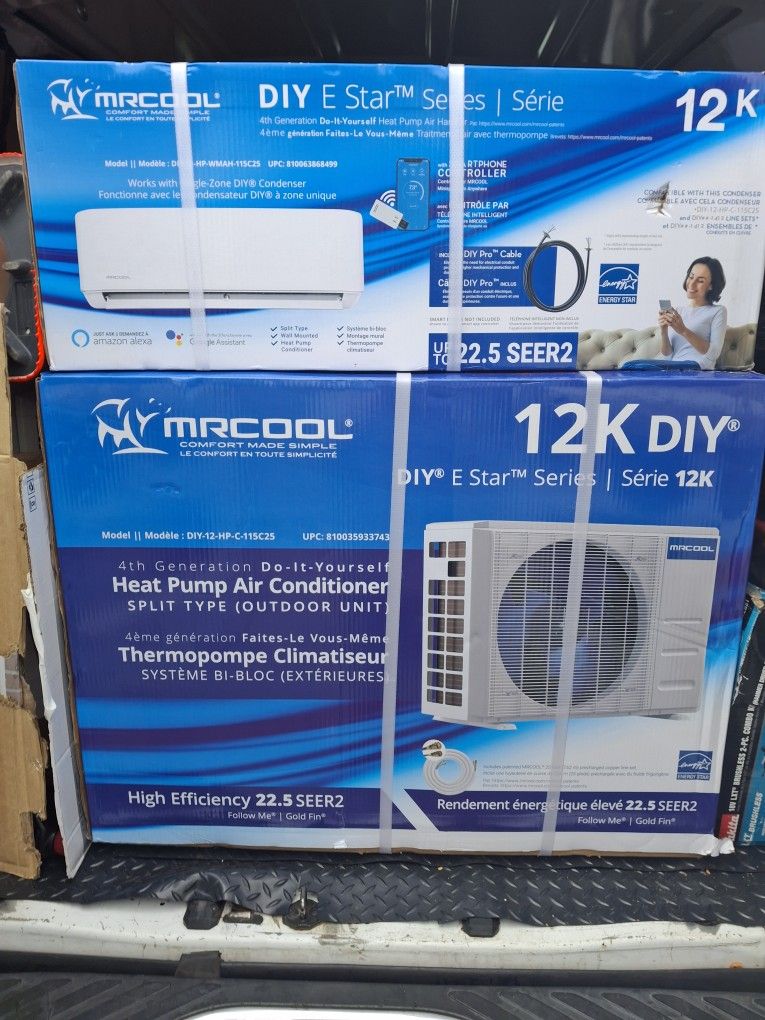 Mr Cool 12k DIY Mini Split Unopened 1800.00 At Lowes