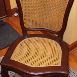 Cane Chair With Solid Wood 