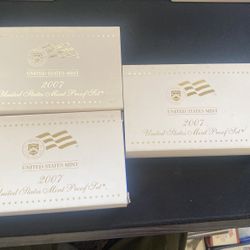 3x 2007 Proof Sets 14 Coin