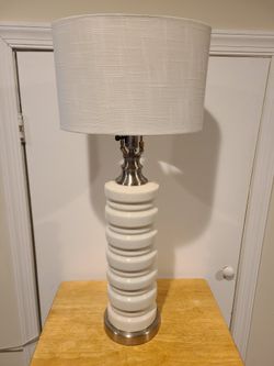 White Porcelain Accent Table Lamp 
