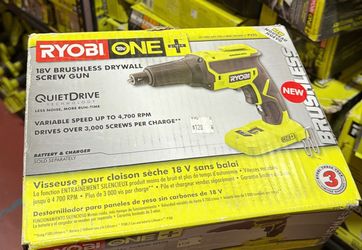 Ryobi 18 volt cordless drywall screw drill