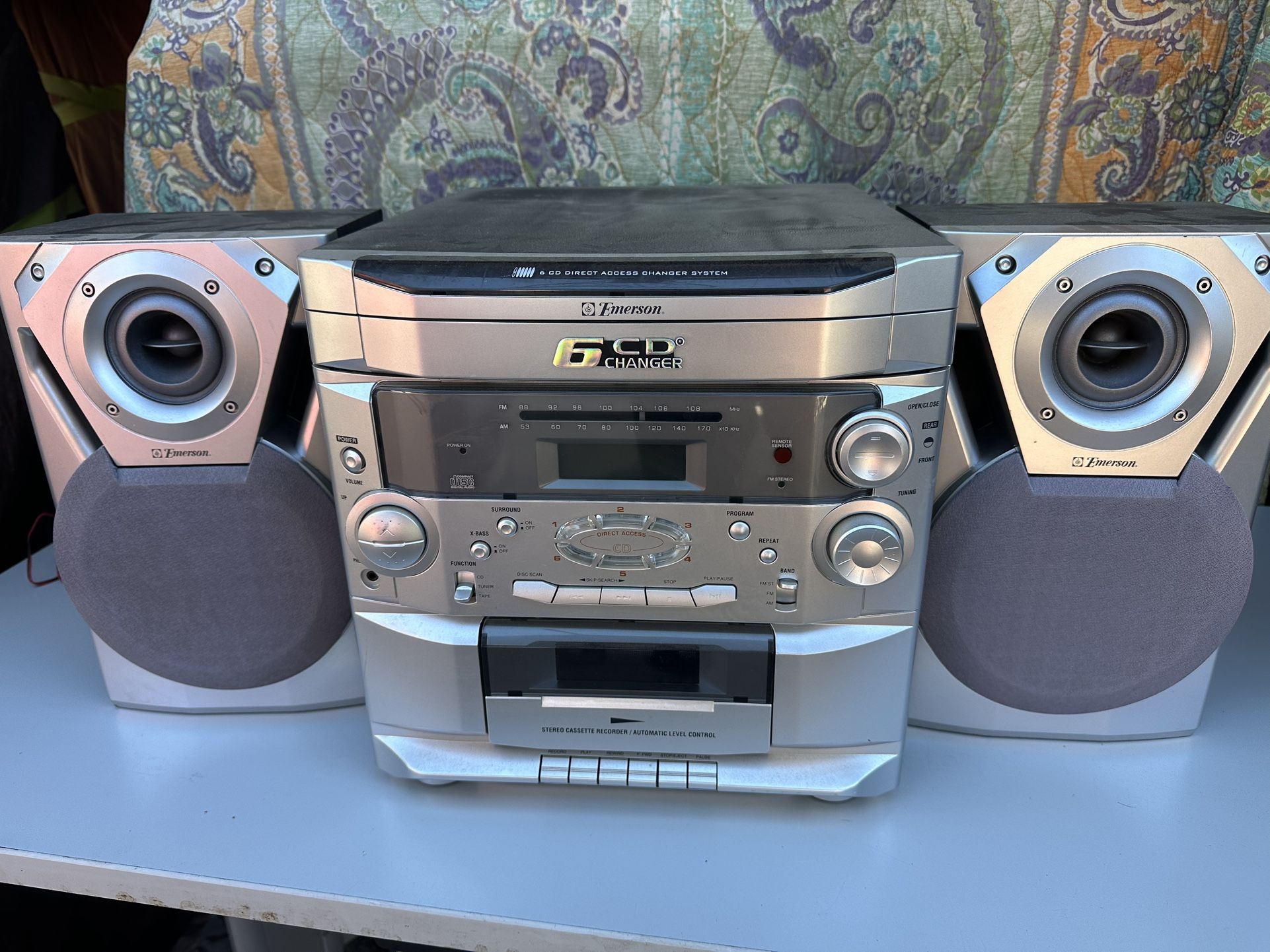 Emerson CD Changer W Speakers