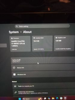 Microsoft surface pro i7