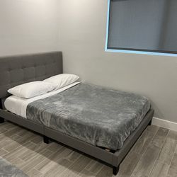 Full Size Bed Frame with Full Size Mattress