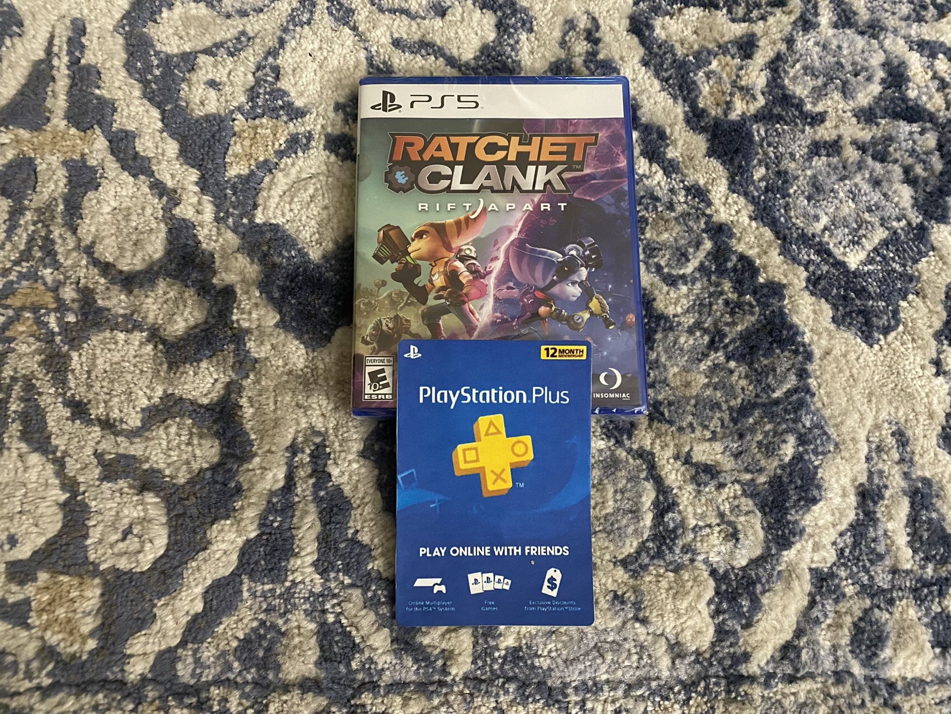 PS5 Ratchet & Clank Rift Apart Game and PS Plus (Sold As Bundle Only)