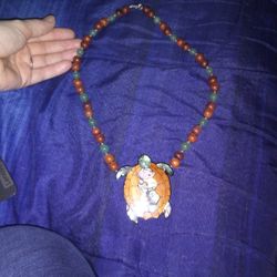 Lee Sands Turtle Necklace 