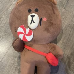 16” Line Friends Brown In Sweetieland Huge Plush Licensed Authentic Bear 