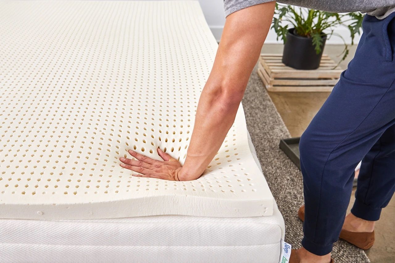 SleepOnLatex 2” Organic Latex Queen Mattress Topper W/ Luxury Cotton Cover