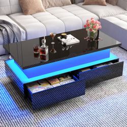 ❤️‍🔥 43.3" Modern Led Lift Top Coffee Table