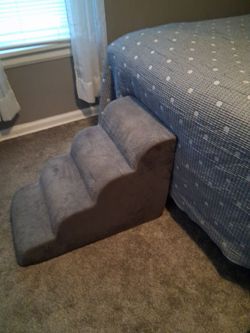 Gray Foam Pet Stairs Steps