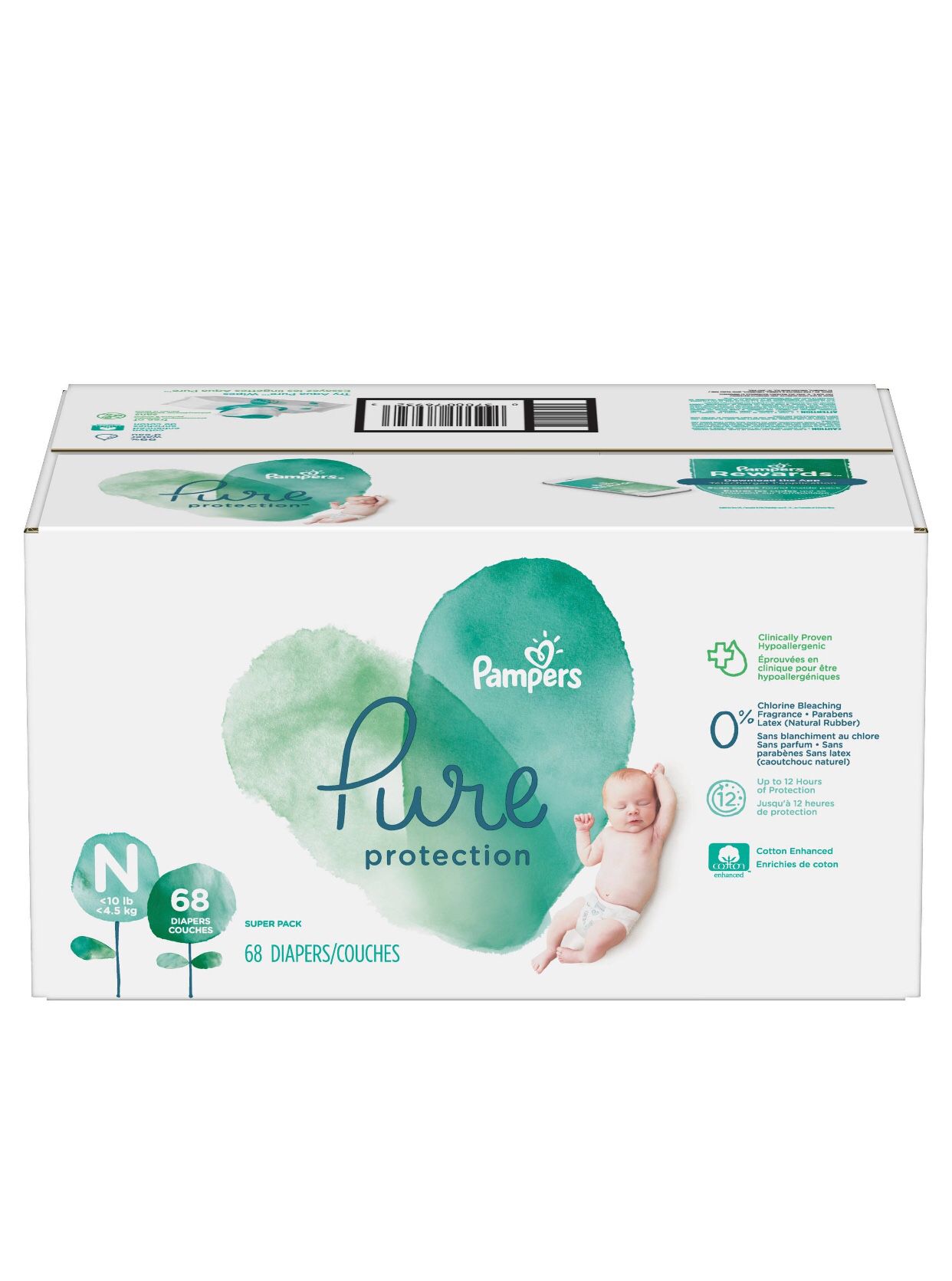 Pampers pure N newborn diapers