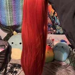Red Wig 30 Inches Long 