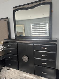 Bed Frame With Dresser