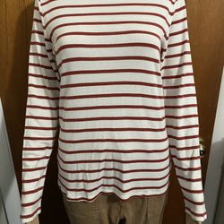 Gap Striped Long Sleeve Shirt Size Large