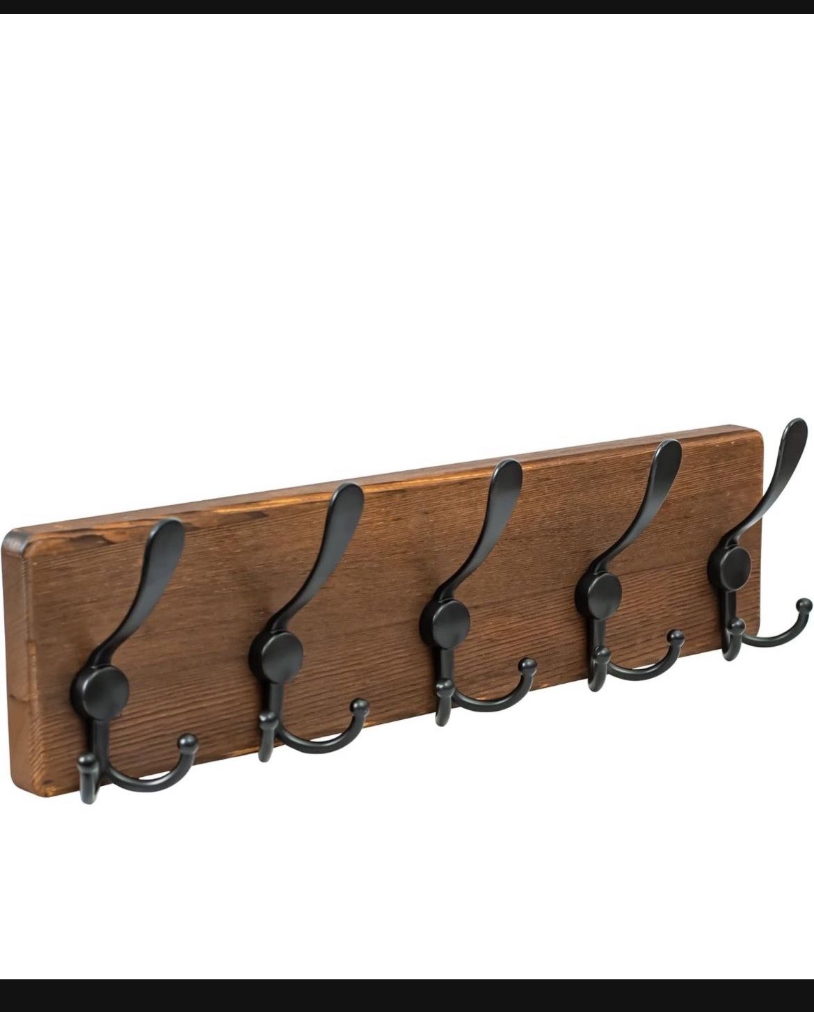 Solid Pine Wall Mounted Coat Rack