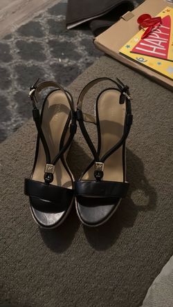 Michael Kors Black Strappy Heeled Sandals