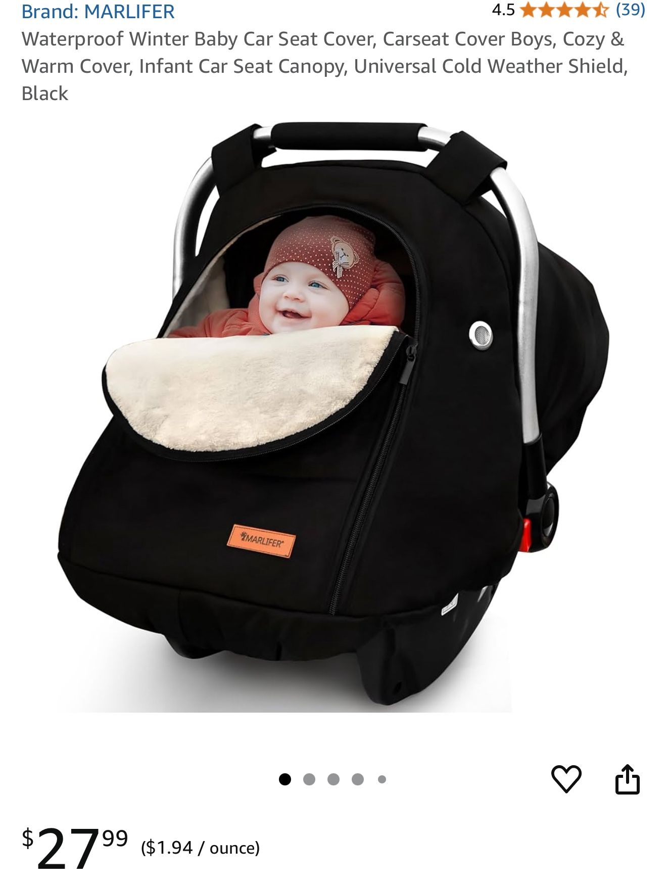 Weather Proof Car Seat Cover