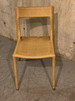 Wicker dining chairs