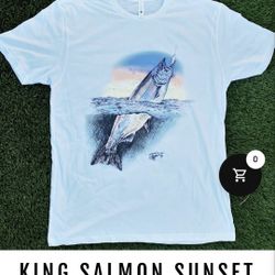 New Mens Medium Fisherman’s Life T-Shirt - White Color