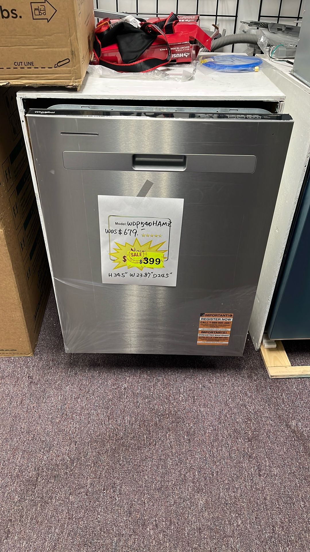 Dishwasher Stainless Steel New Open Box
