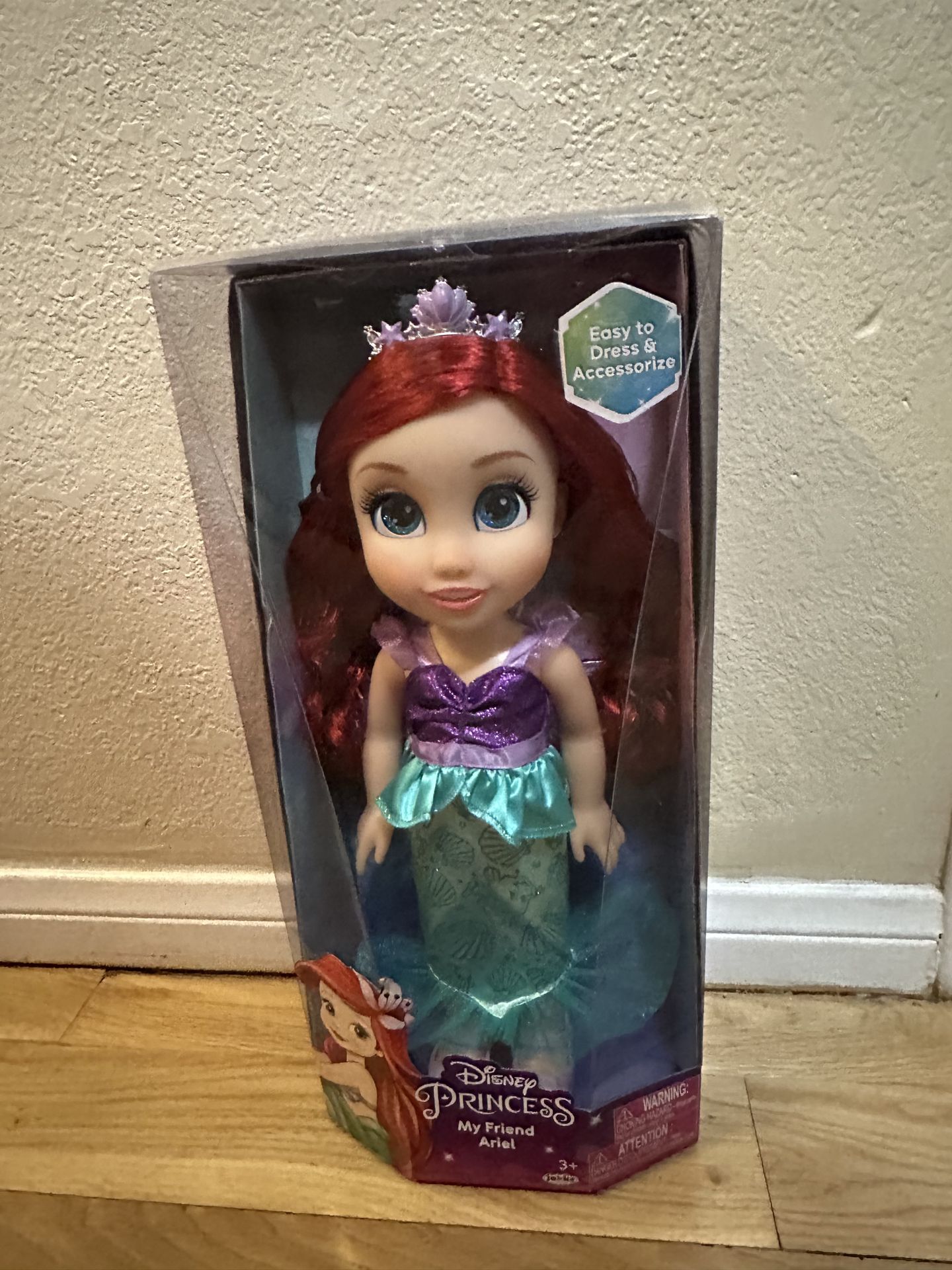 Disney Princess Ariel Little Mermaid Doll 15”
