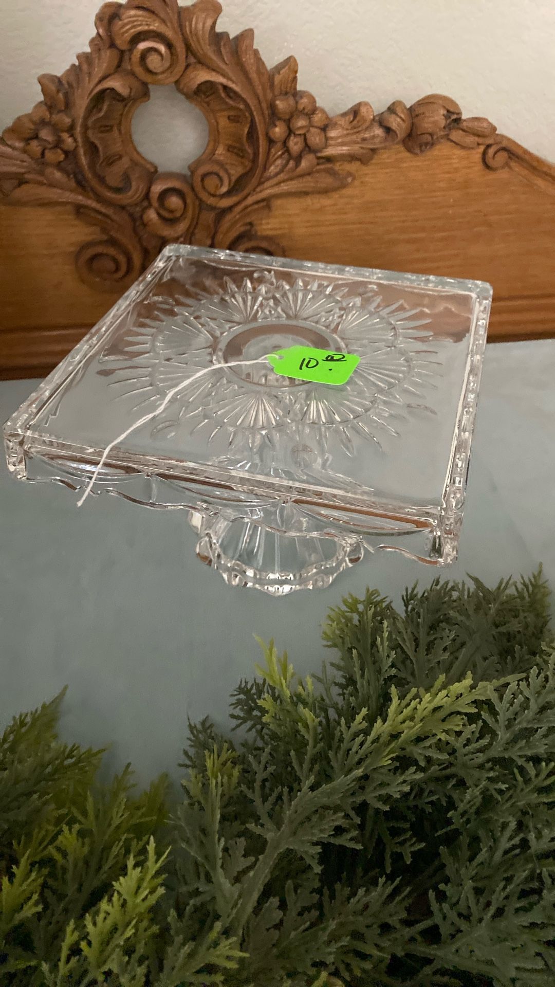 Small Crystal Cake Stand 