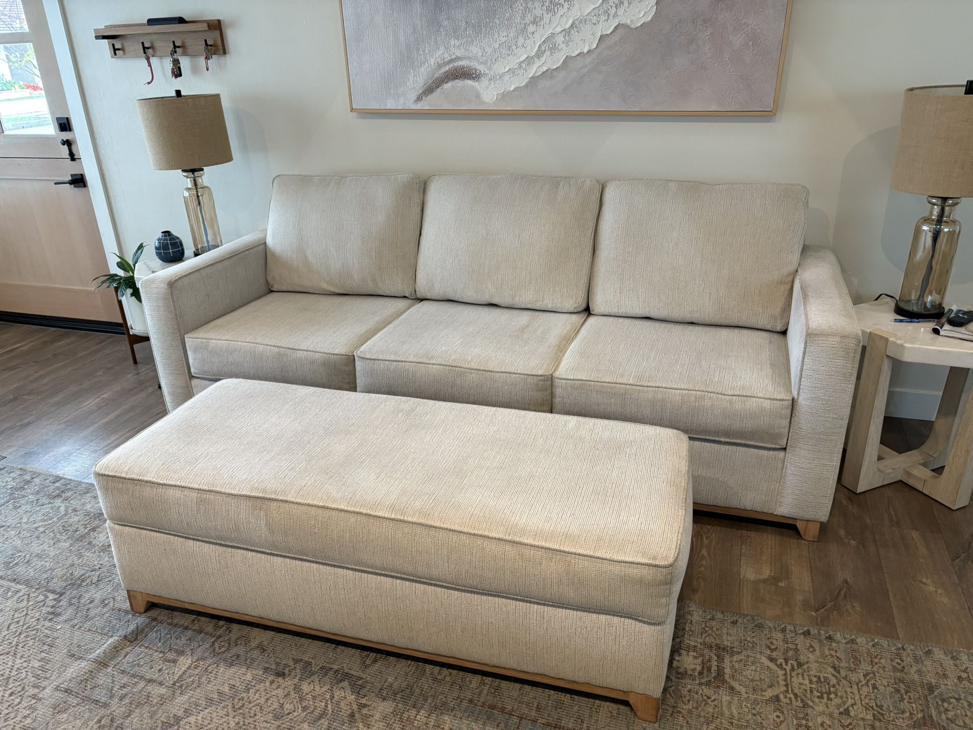 Custom Sofa And Ottoman
