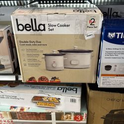 BELLA SLOW COOKER SET 