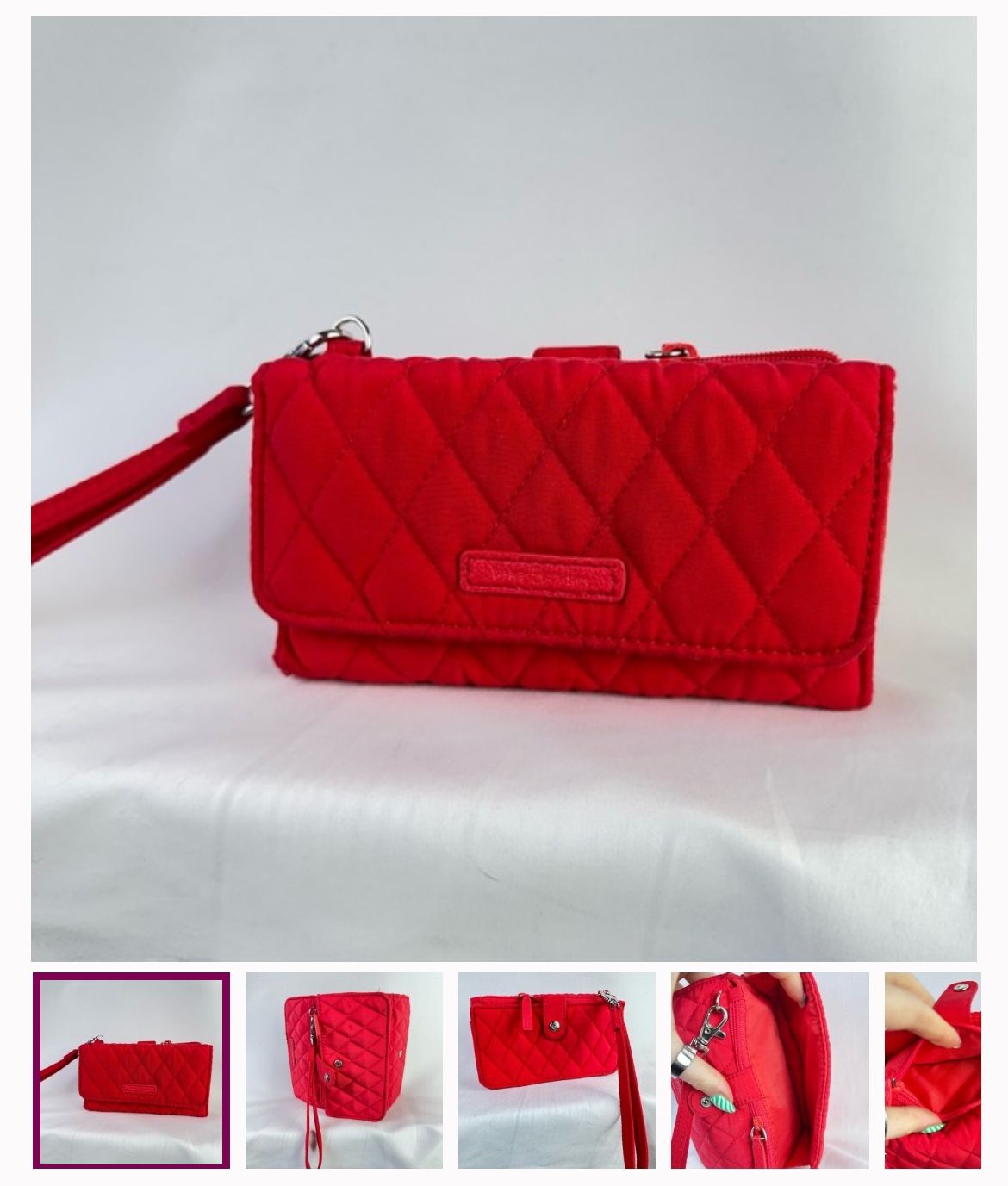 Vera Bradley Wristlet Wallet Phone Case Red