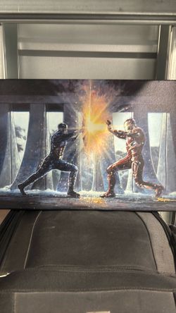 Marvel painting "Did You Know" by Rodel Gonzalez with certificate of authenticity