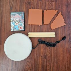 Taiko Drum Master Bundle (Sony ps2 PlayStation 2, 2004) full set - no outer box