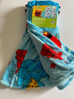 Sesame Street Elmo & Cookie Monster Preschool Throw Blanket 40x50