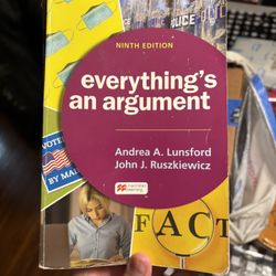 Everything’s An Argument 9th Edition