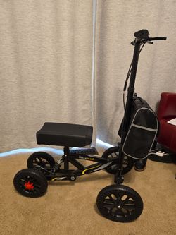 BlessReach All Terrain Foldable Knee Scooter Walker