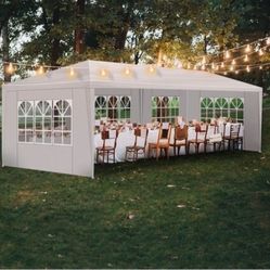10x30 Canopy Tent with  Removable Sidewalls, Windows, 
