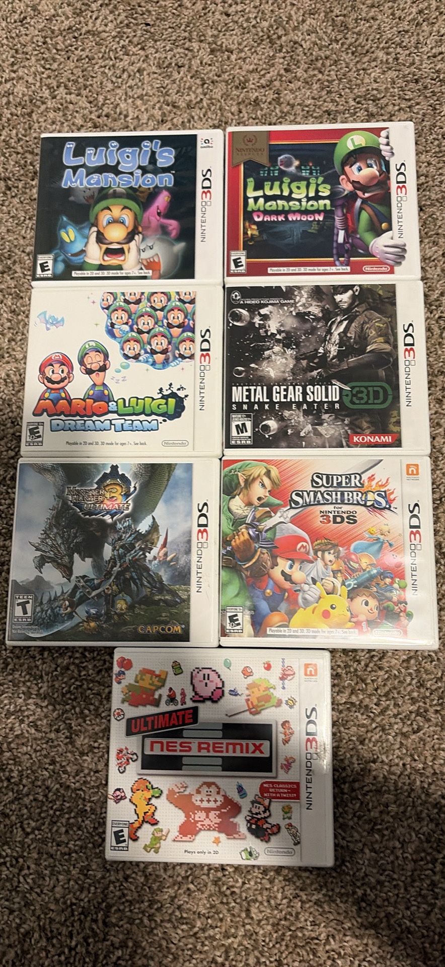 3DS Games (Prices Vary)