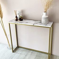 36" Faux Marble Console Table  (2colors )
