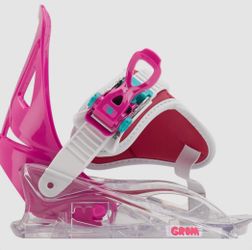 Burton Grom - PINK Youth bindings