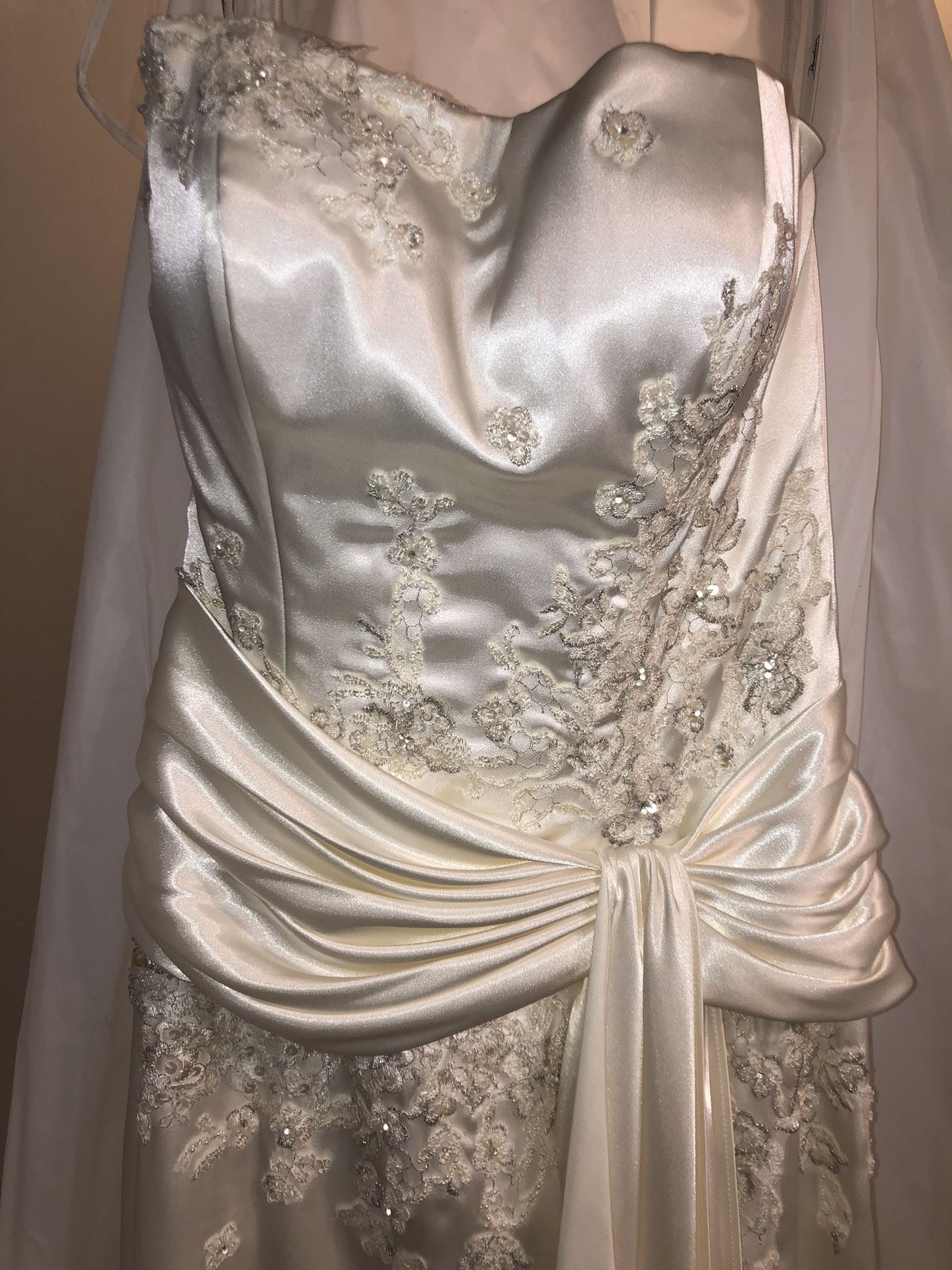 Champagne Wedding Dress Sz 8